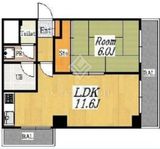 パークノヴァ小石川 2階 間取り図