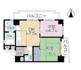 下落合ハウス 5階 間取り図