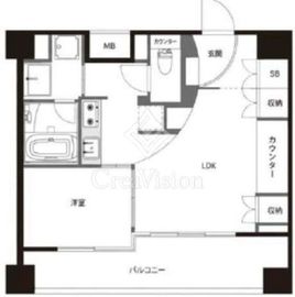 レクセル高田馬場 2階 間取り図