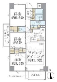 ブリリア久が原 4階 間取り図