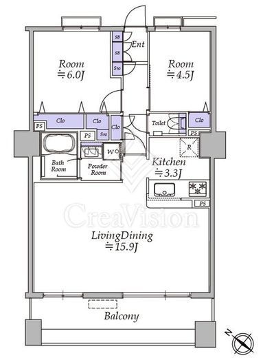 クリオ藤沢駅前 10階 間取り図