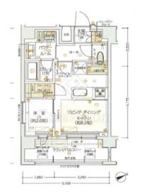 グラサージュ横濱桜木町クロスコア 9階 間取り図