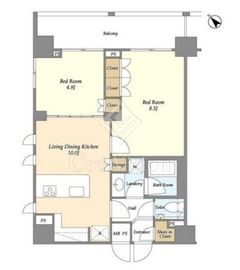 常盤レジデンシア荻窪 701 間取り図
