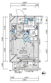 メインステージ東神奈川Ⅱ 404 間取り図