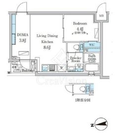 デュオフラッツ千歳船橋 403 間取り図