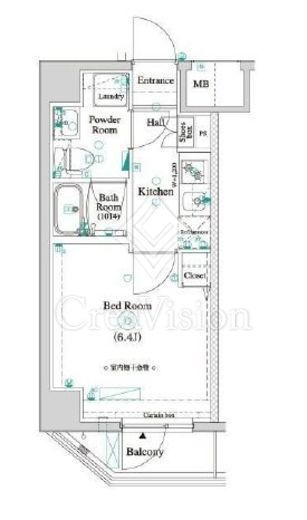 AZEST横濱関内 9階 間取り図