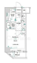 AZEST横濱関内 9階 間取り図