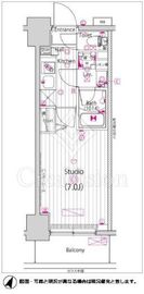 ガーラ・リバースクエア横濱南 8階 間取り図