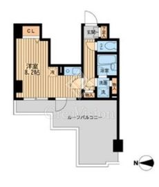 ドゥーエ西大島 702 間取り図