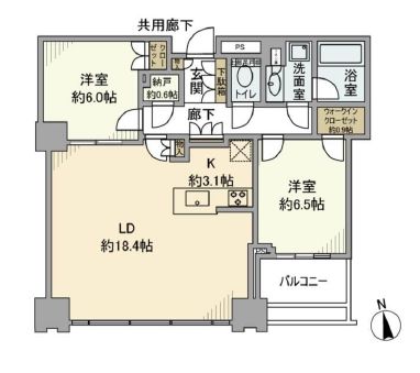 シティタワーズ豊洲ザ・シンボル 19階 間取り図