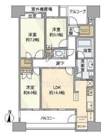 レクセルプラザ東陽町 8階 間取り図