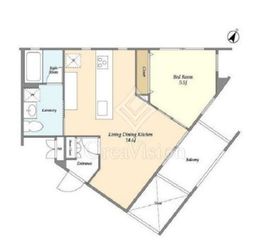 クオーレ中目黒 401 間取り図