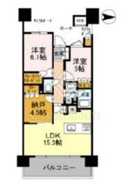 アクアリーナ川崎ロッソタワー 18階 間取り図