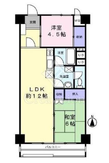 サニーコート東中野 8階 間取り図