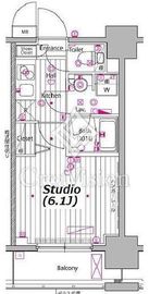 ガーラ・プレシャス川崎 9階 間取り図