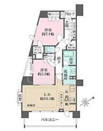 藤和シティホームズ池袋駅前 7階 間取り図