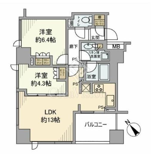 シティタワー池袋ウエストゲート 10階 間取り図