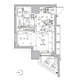 ヴァースクレイシア入谷 4階 間取り図