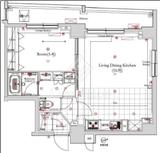 フェルクルールプレスト浅草 9階 間取り図