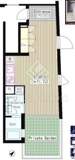 ATKレジデンス西小山 101 間取り図