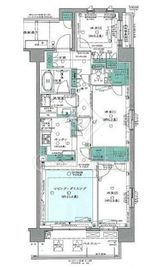 リビオ日暮里グランスイート 5階 間取り図