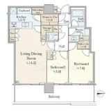 パークシティ中央湊ザタワー 12階 間取り図