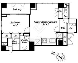 パークハウス渋谷山手 10階 間取り図