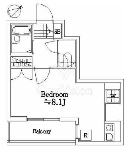 ソアブール高田馬場 6階 間取り図