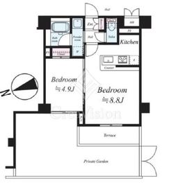 レヴィ亀戸 1階 間取り図