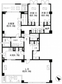 ソラール砂土原 3階 間取り図