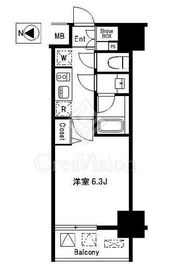 コンシェリア新宿イースト 3階 間取り図