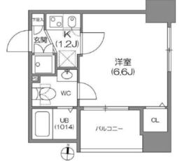 アジールコート中野坂上 304 間取り図