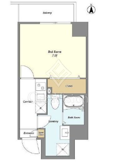 アルファコート五反野 305 間取り図