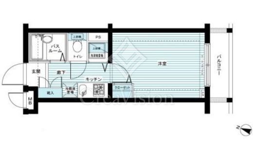 トーシンフェニックス牛込神楽坂 2階 間取り図