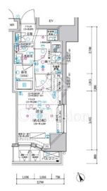 ディアレイシャス横浜WEST 504 間取り図