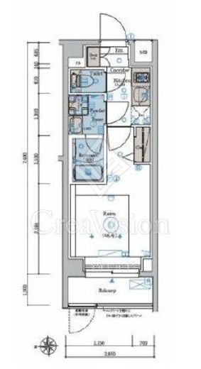 SYFORME YOKOHAMA-SAKURAGICHO (シーフォルム横濱桜木町) 202 間取り図