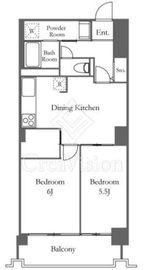 六本木ビュータワー 16階 間取り図