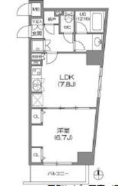 アジールコート中野坂上 506 間取り図