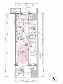 ジオ横浜大通り公園 12階 間取り図