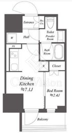 ドゥーエ亀戸Ⅱ 1505 間取り図