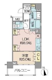 パークハウス麻布十番アーバンス 7階 間取り図
