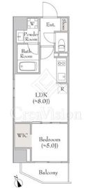 ルミーク門前仲町 401 間取り図