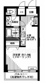 秀和高輪レジデンス 4階 間取り図