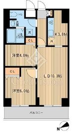 プルス上十条 704 間取り図