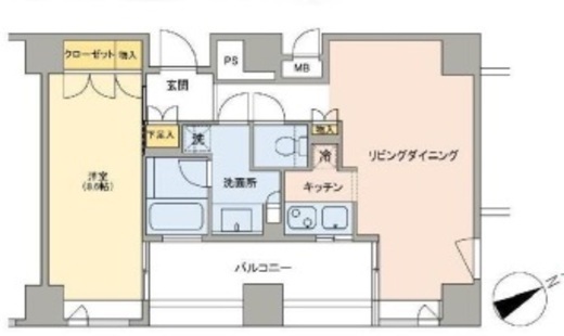 ザ・タワー芝浦 12階 間取り図