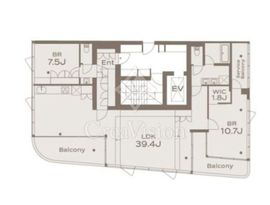 THE GRANDUO GAKUGEIDAIGAKU (グランデュオ学芸大学) 202 間取り図