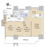 シティタワーズ板橋大山ノースタワー 14階 間取り図