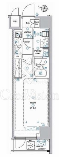 アンベリール亀戸パーク 3階 間取り図