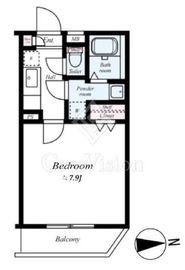 プレールドゥーク東新宿2 3階 間取り図