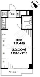 飯田橋ハイタウン 3階 間取り図